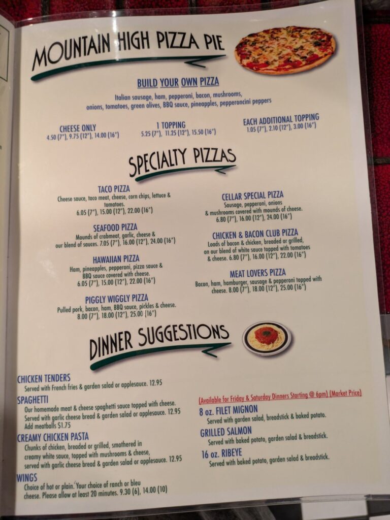 Sandwich Cellar Menu 4