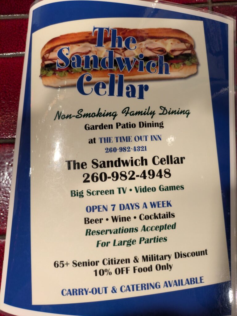 Sandwich Cellar Menu 6